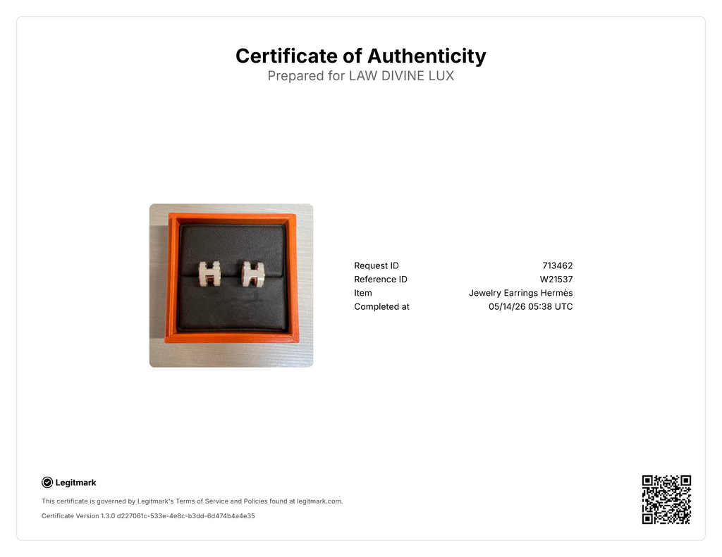 Hermes Mini Pop H Earrings W21537