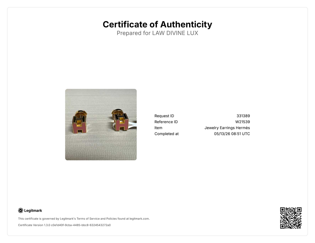 Hermes Pop H Earrings W21539