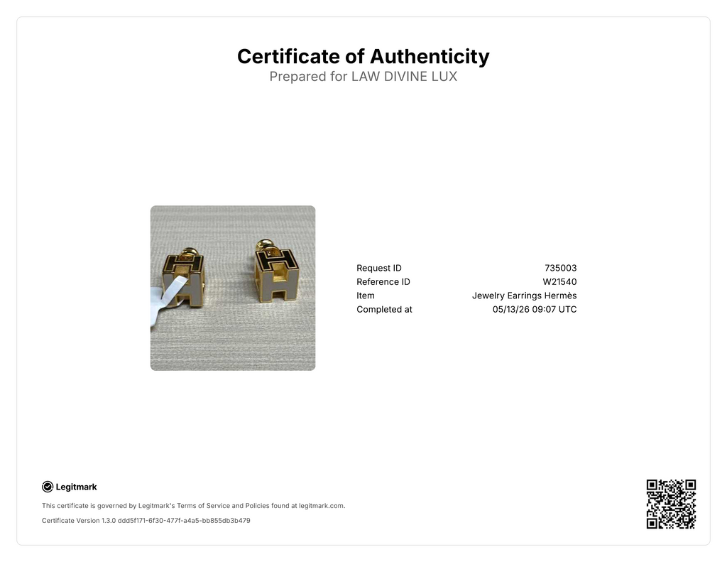 Hermes Cage dH Earrings W21540