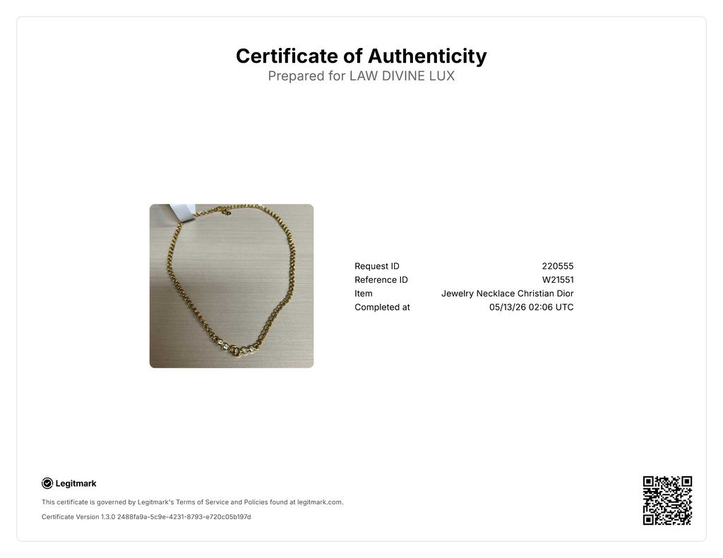 Dior Vintage Crystal CD Choker Necklace W21551