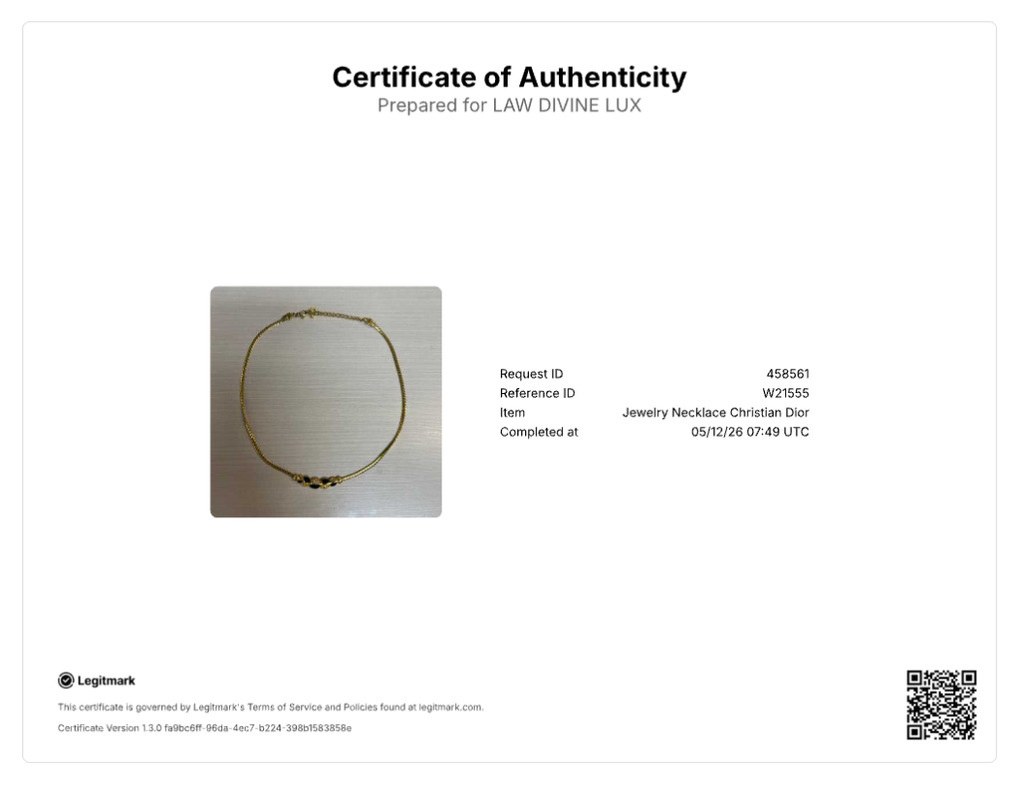 Christian Dior Enamel & Crystal Link Choker / Collar Necklace W21555