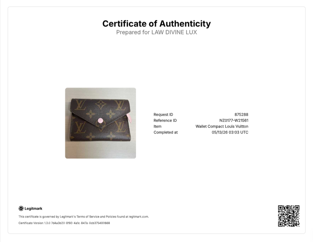 Louis Vuitton Monogram Victorine Wallet Rose Ballerine W21561