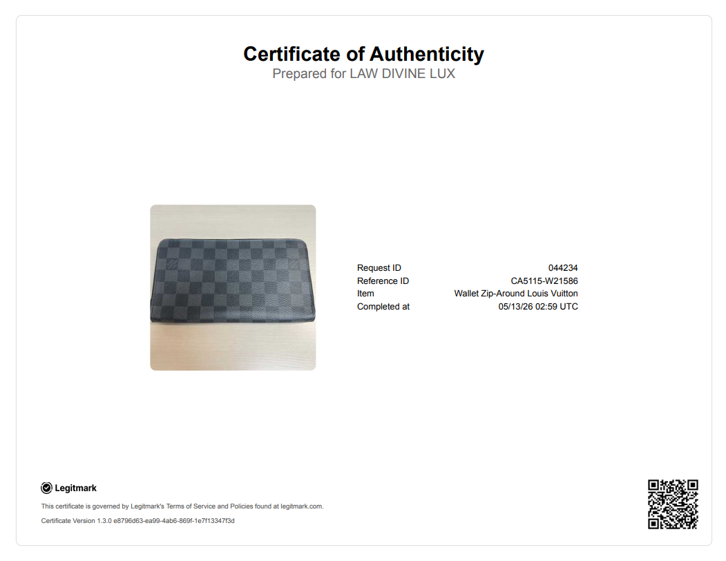 Damier Graphite Zippy Organizer Wallet W21586