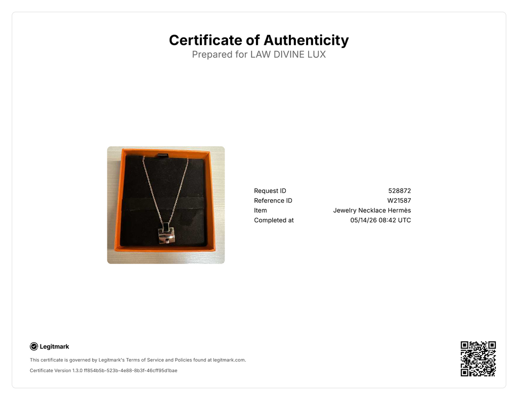Hermes Eileen Pendant Necklace W21587