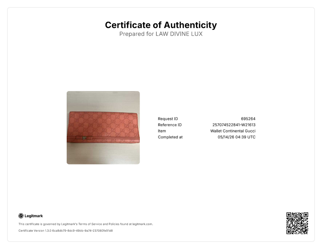 Gucci Microguccissima Patent Leather Bow Continental Wallet W21613