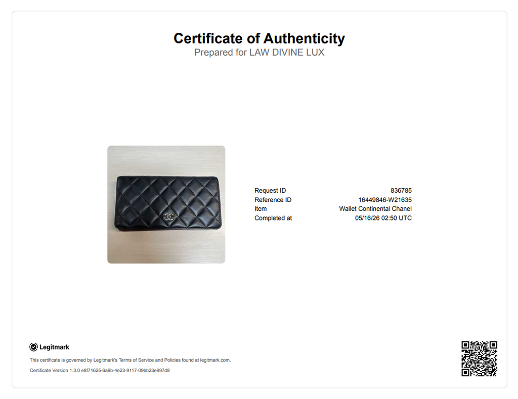 Chanel Classic Flap Wallet Quilted Long Black W21635