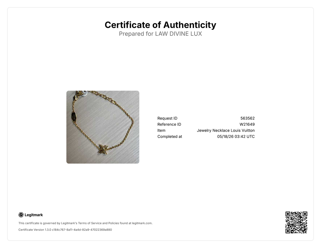 Louis Vuitton LV & Me Alphabet X Bracelet W21649