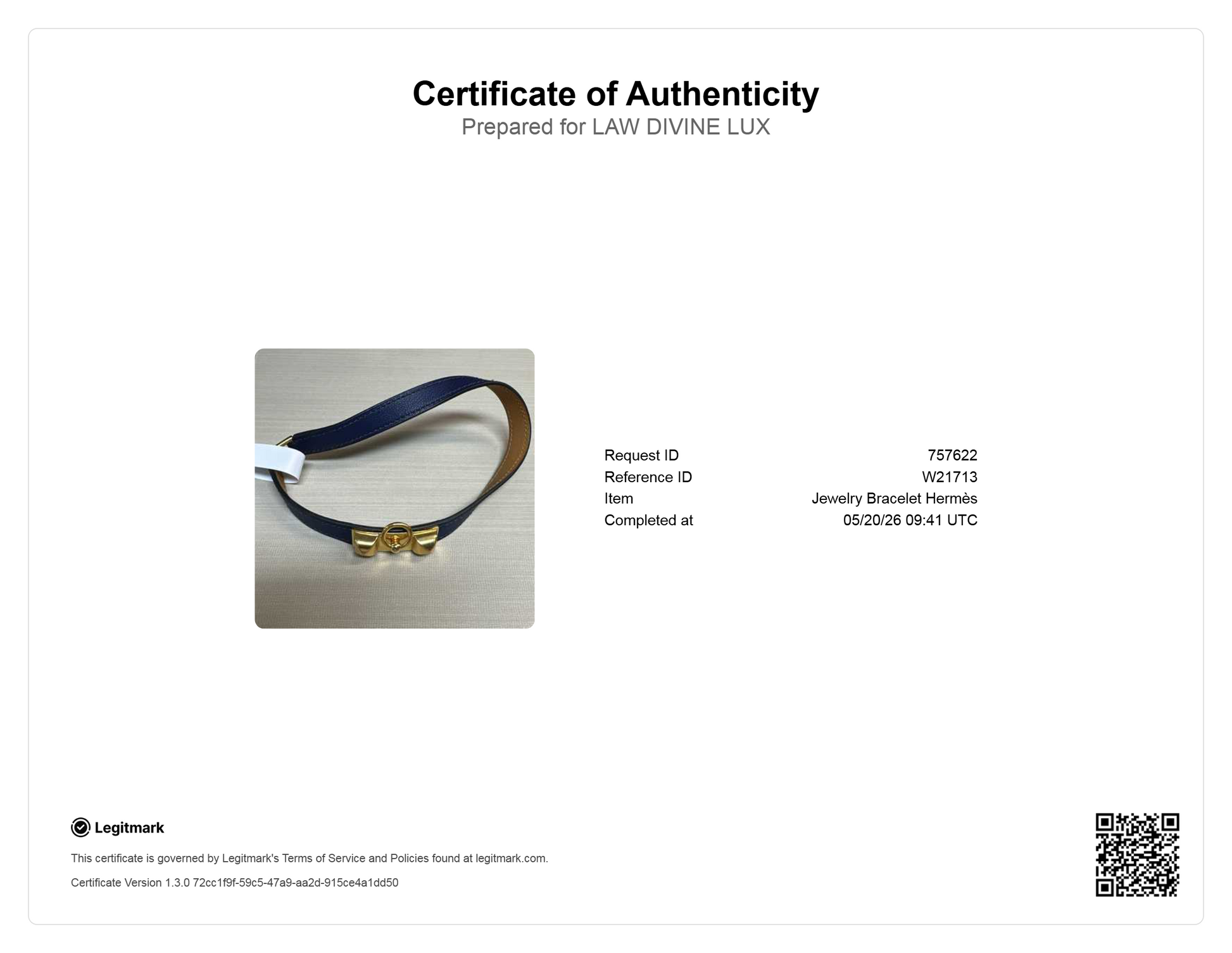 Hermes Rivale Double Tour Bracelet W21713