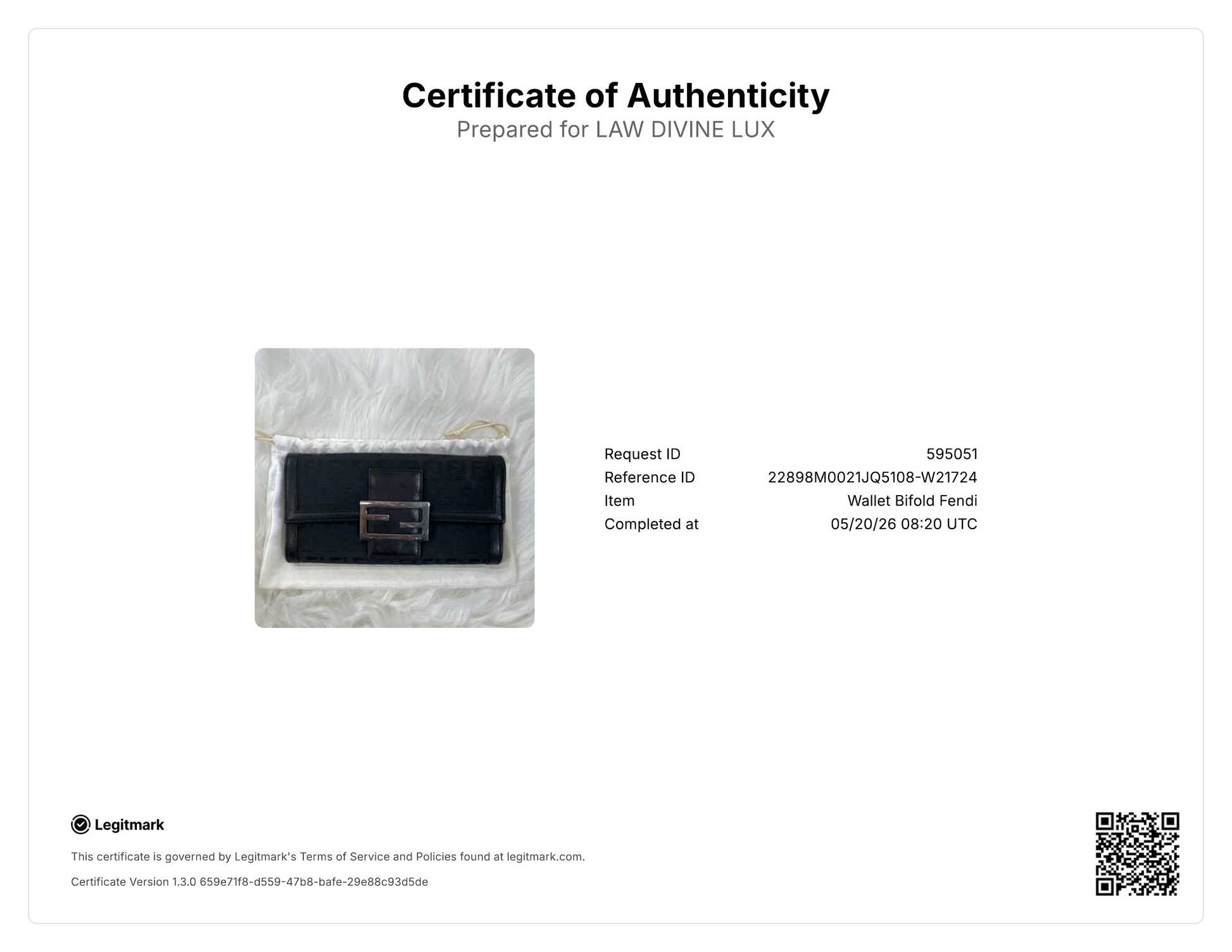 Fendi Zucchino FF Continental Flap Wallet W21724