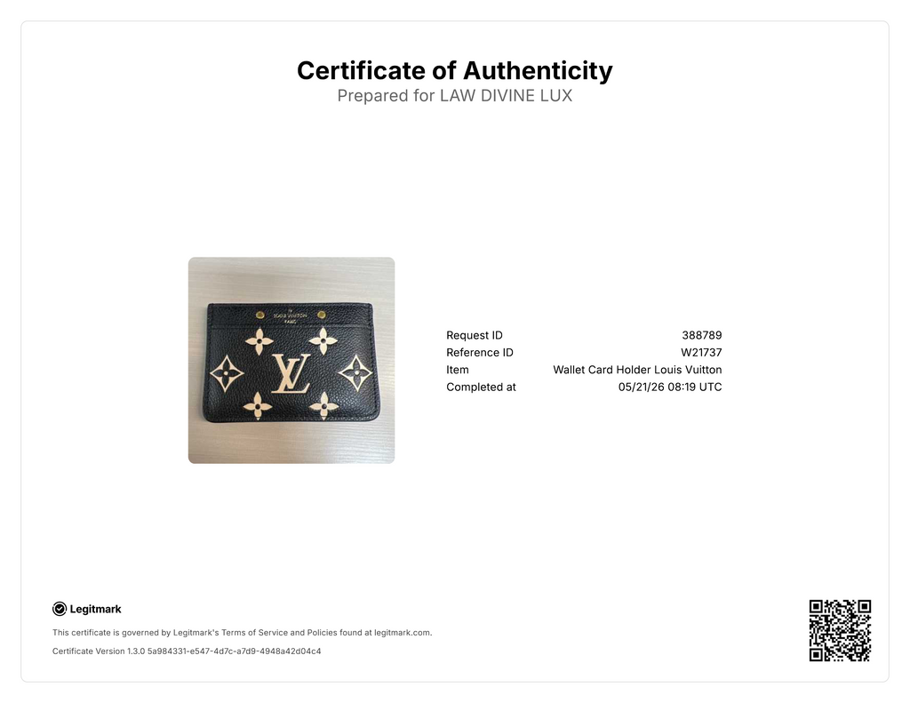 Louis Vuitton Monogram Empreinte Giant Card Holder W21737