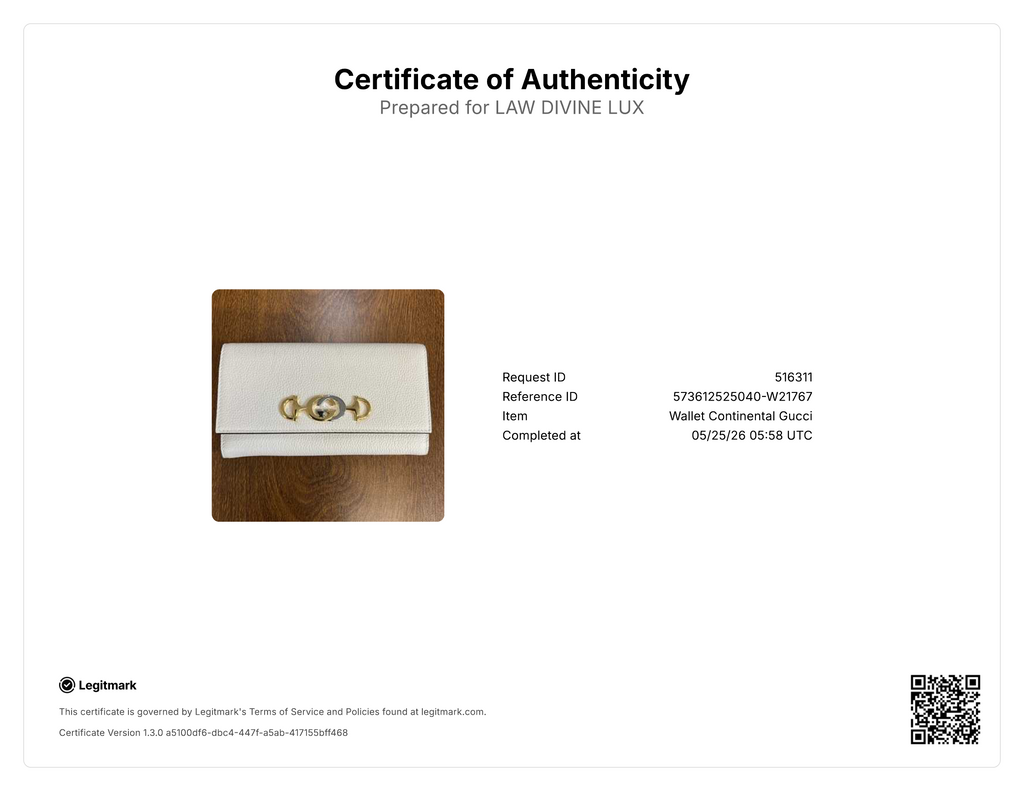 Gucci Zumi Continental Flap Wallet W21767