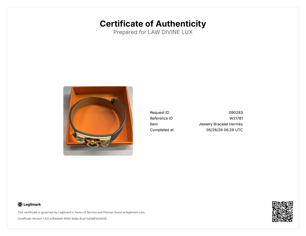 Hermes Rivale Double Tour black leather bracelet W21781