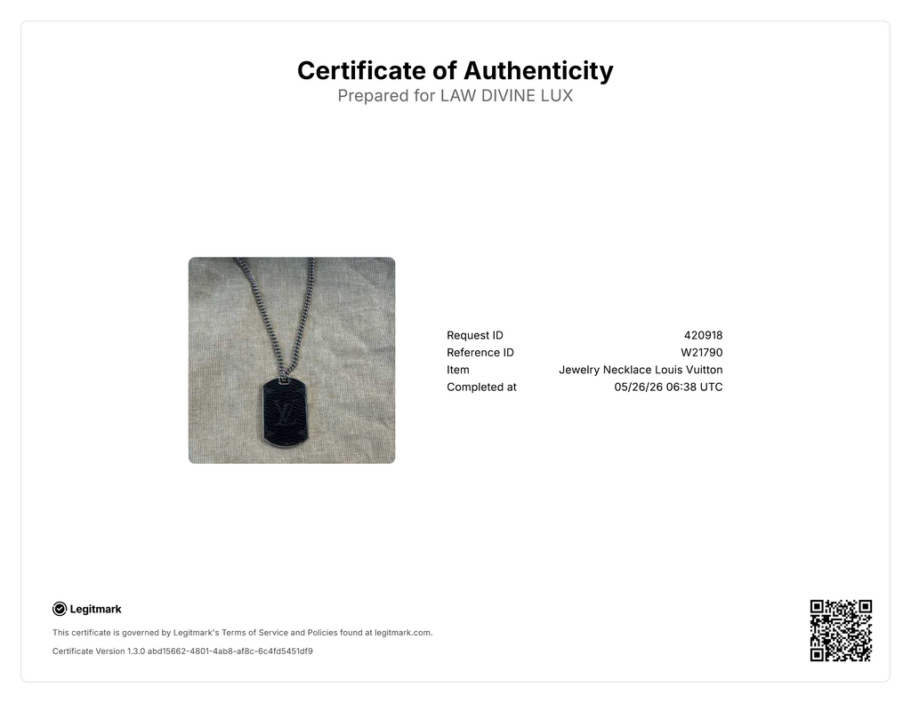 Monogram Eclipse Plate Necklace W21790