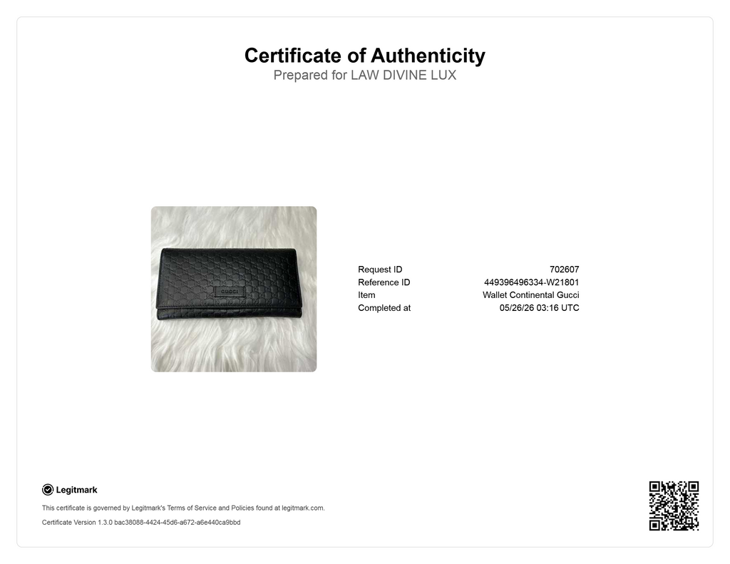 Gucci Microguccissima Leather Continental Flap Wallet W21801