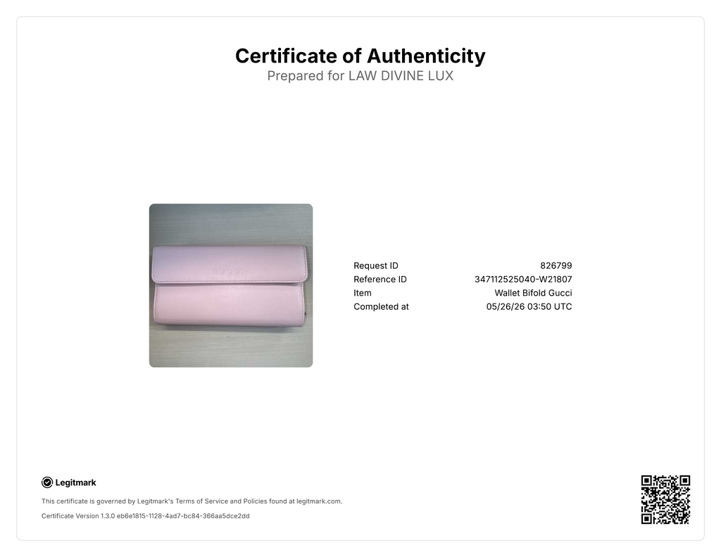 Gucci baby pink leather continental flap wallet W21807