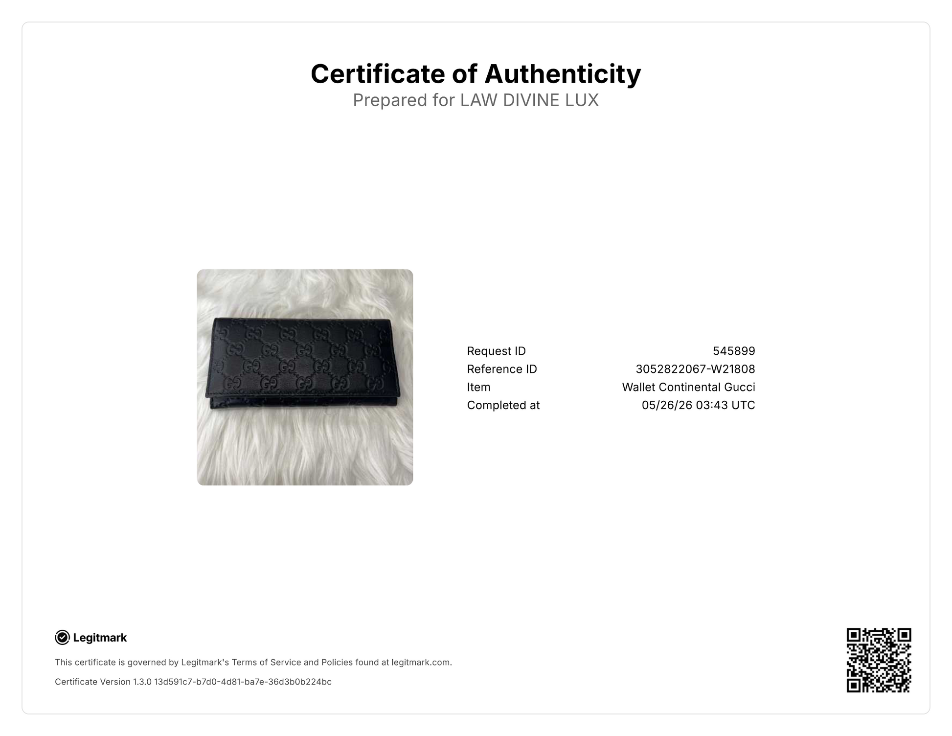 Gucci Guccissima Leather Long Wallet Black W21808