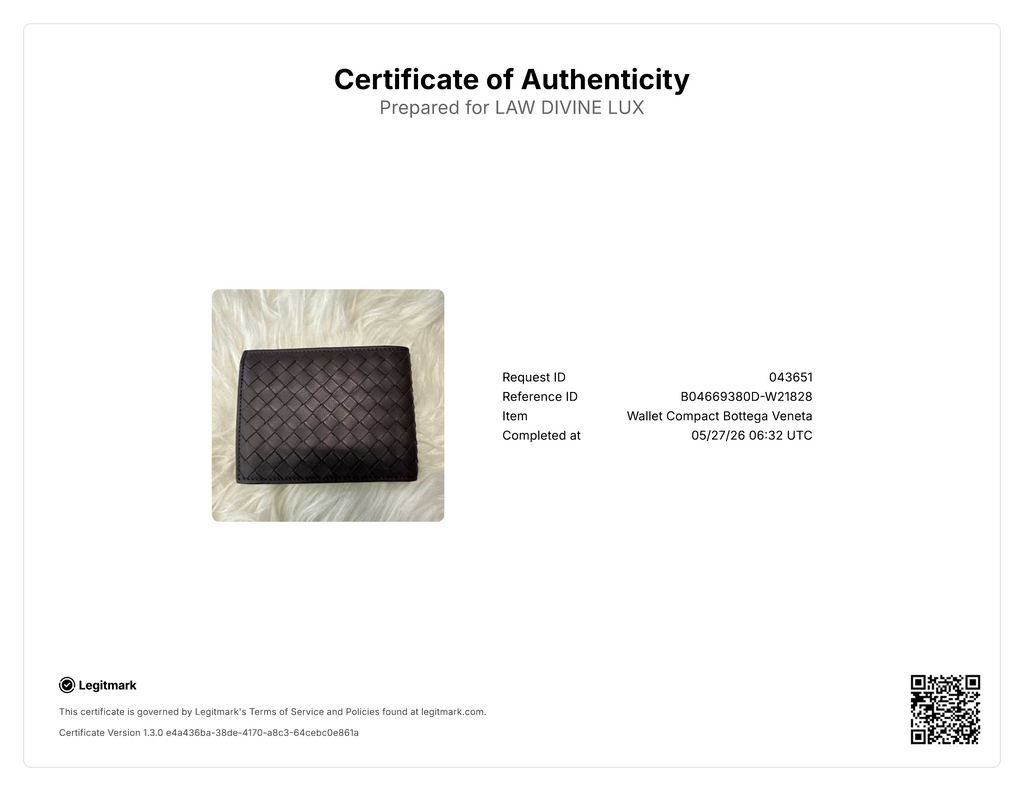 Bottega Veneta Intrecciato Bi-Fold Wallet W21828