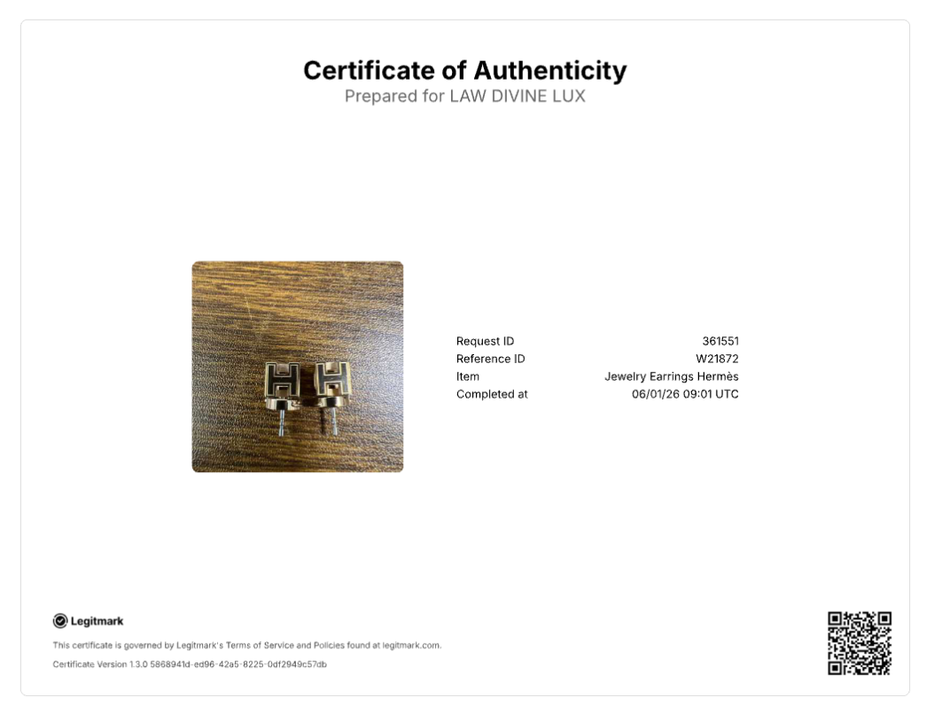 Hermès Cube H Stud Earrings W21872