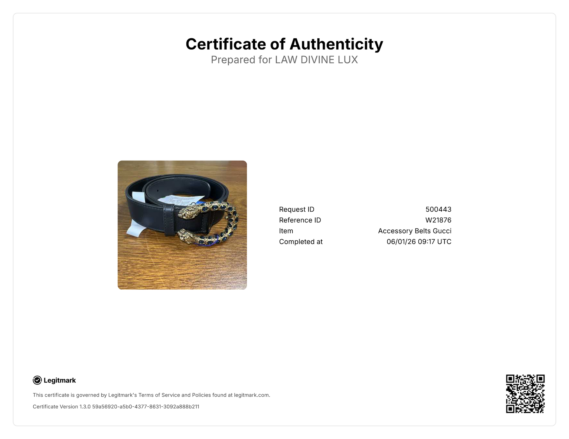 Gucci Dionysus belt W21876
