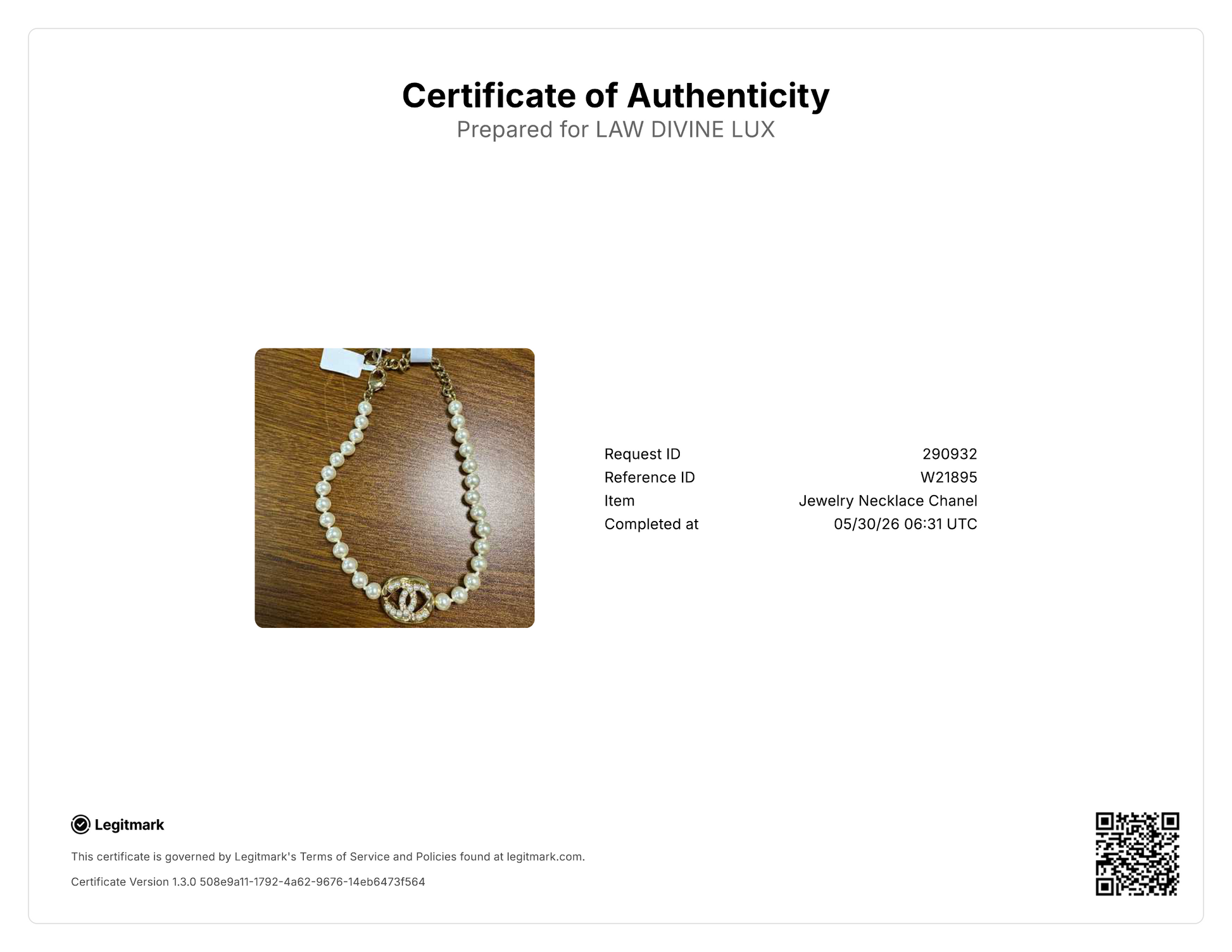 Chanel CC Turnlock Imitation Pearl Bracelet W21895
