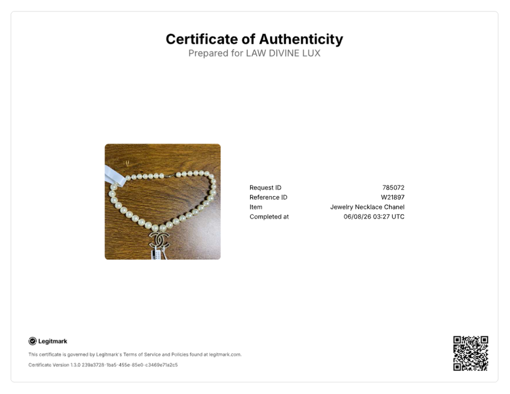 Chanel Pearl CC Necklace W21897