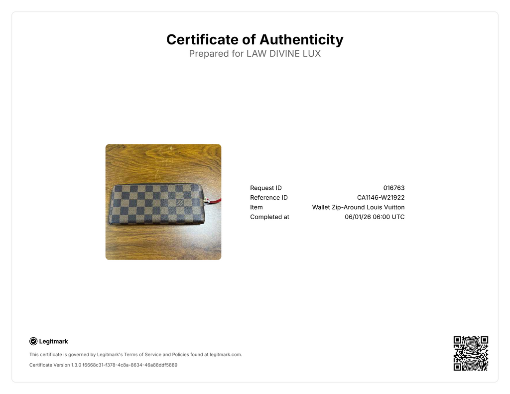 Louis Vuitton Damier Ebene Clemence Wallet W21922
