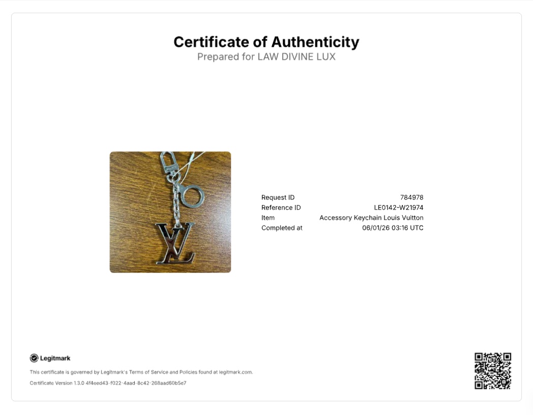 Louis Vuitton Porto Clairvian Keyring W21974