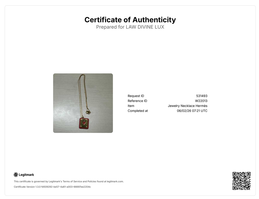 Hermes As de Coeur Pendant W22013