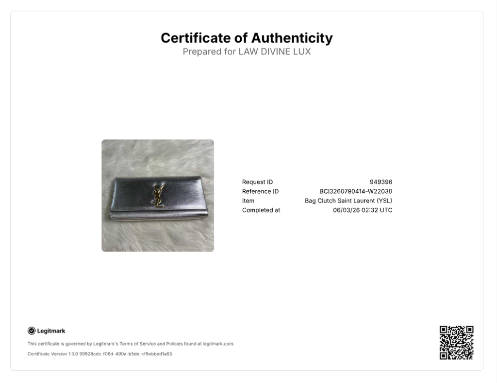 Saint Laurent Monogram Cassandre Flap Pouch Clutch W22030