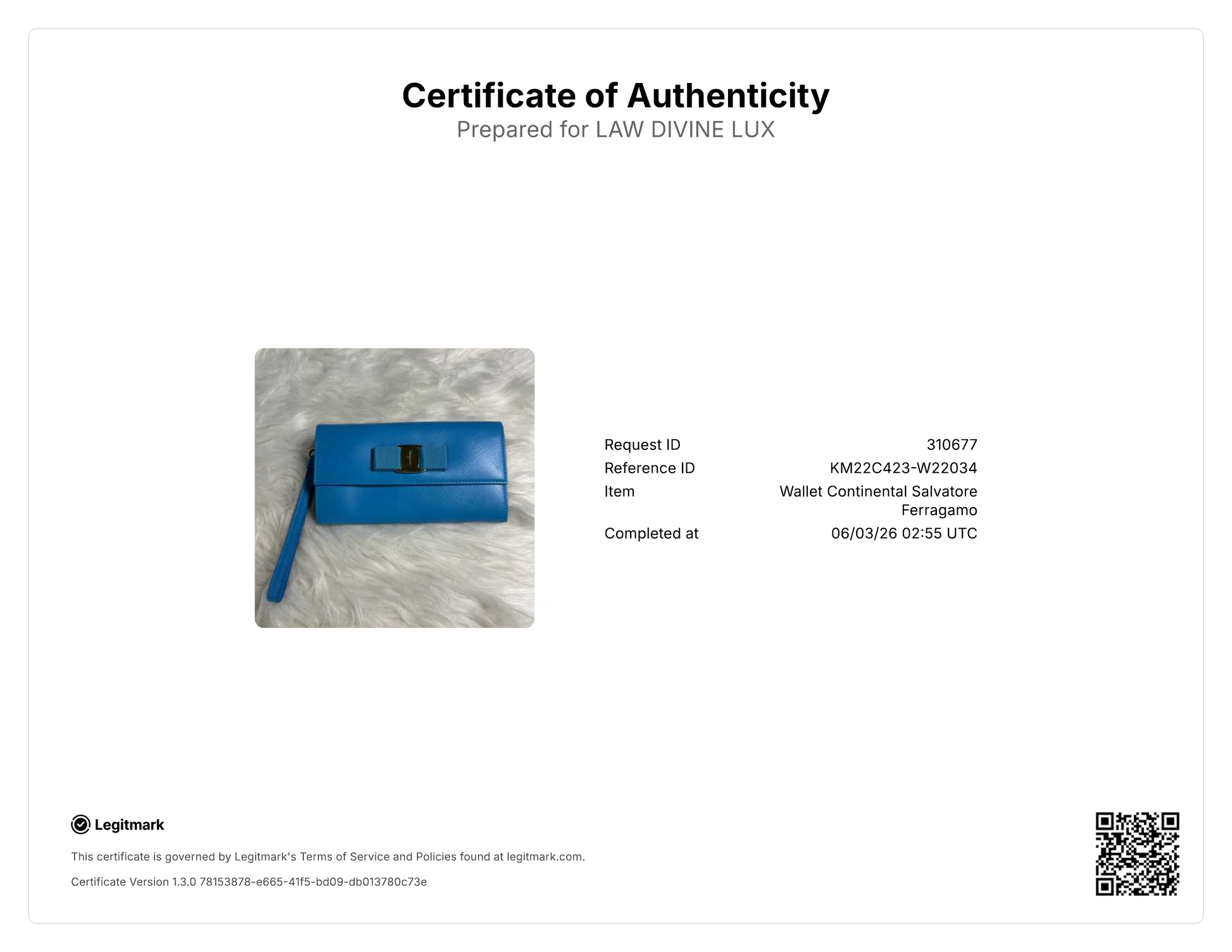 Salvatore Ferragamo Vara French wallet W22034