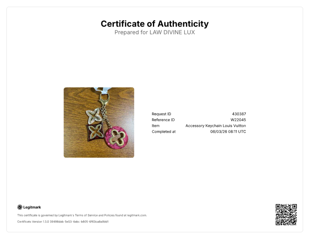 Louis Vuitton Insolence Bag Charm & Key Holder W22045