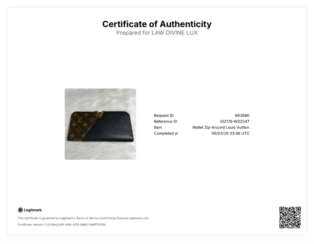 Louis Vuitton Monogram Canvas Kimono Wallet W22047