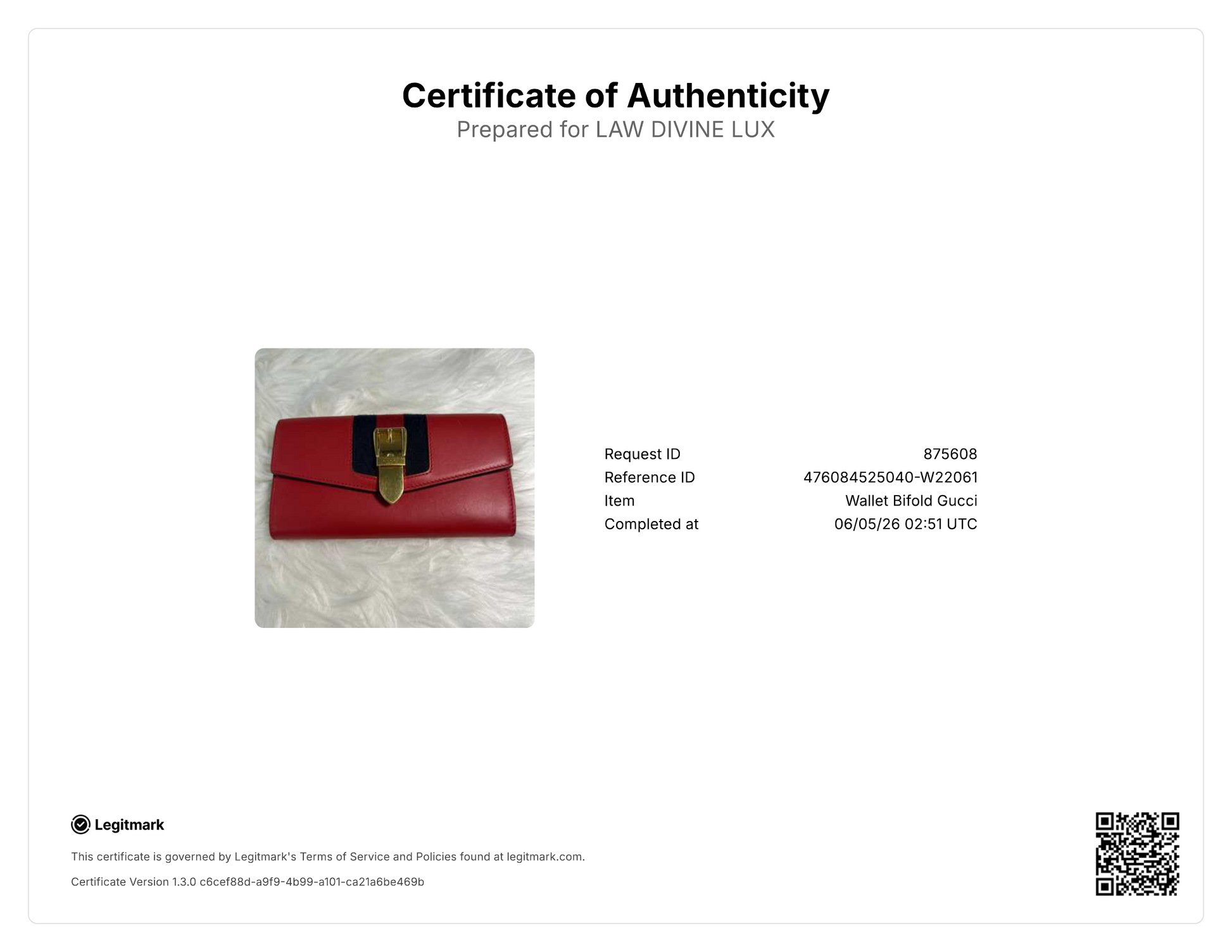Gucci Sylvie Leather Continental Wallet W22061