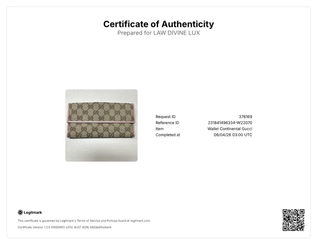 Gucci GG Canvas Continental Wallet W22070