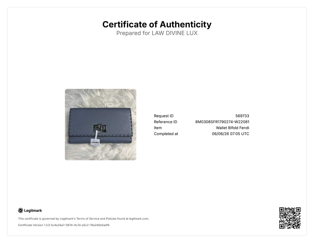 Fendi Selleria Peekaboo Long Wallet W22081