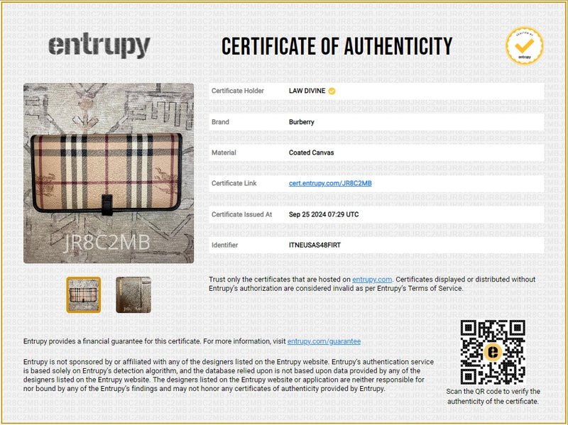 Burberry Vintage continental wallet Brown