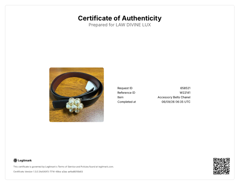 Chanel Pearl Buckle Belt W22141