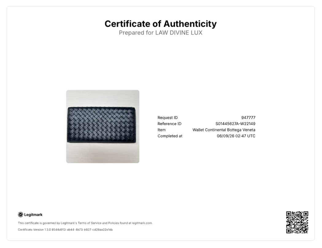 Bottega Veneta Intrecciato Continental Flap Wallet W22149
