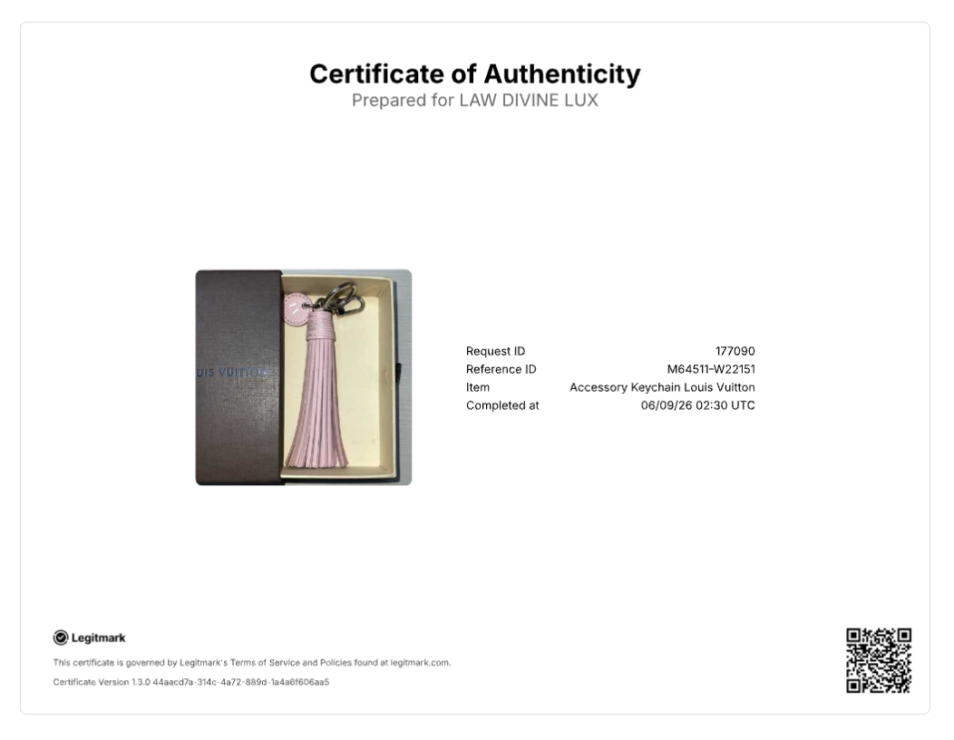 Louis Vuitton Pink Epi Leather Fringe Key Chain W22151