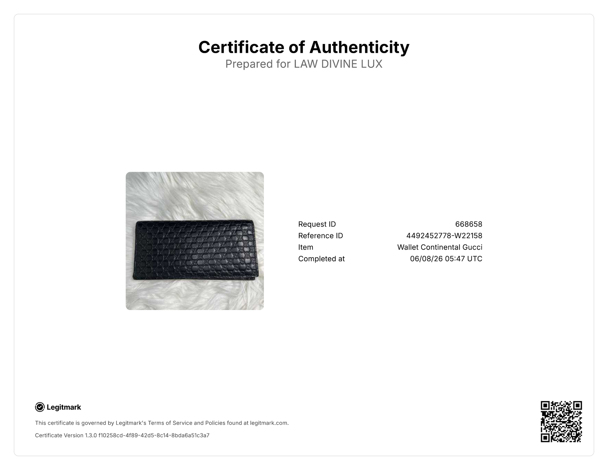 Gucci Microguccissima Bifold Long Wallet W22158