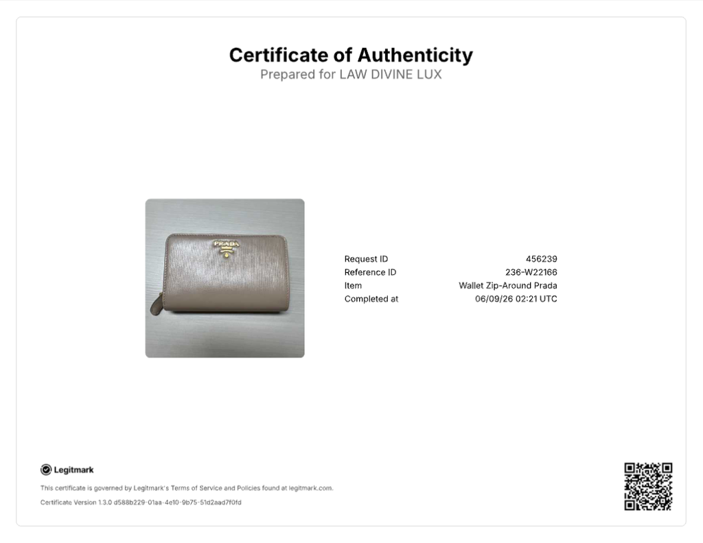 Prada Saffiano Leather Medium Bifold Wallet W22166