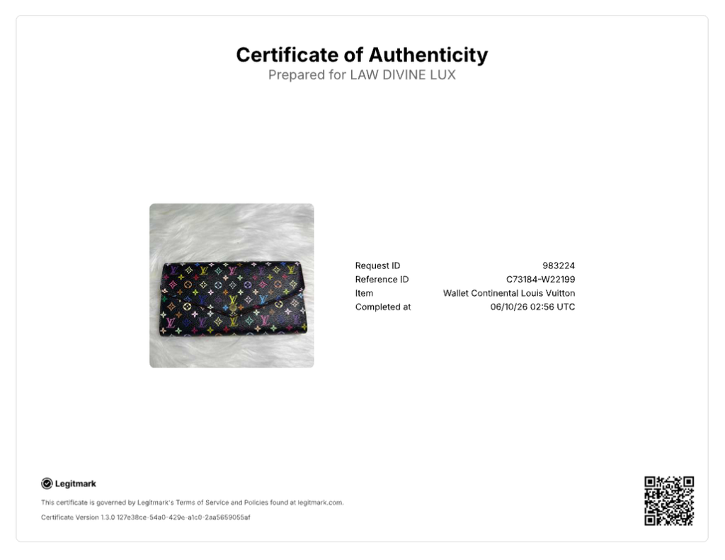 Louis Vuitton Monogram Multicolore Sarah Wallet W22199