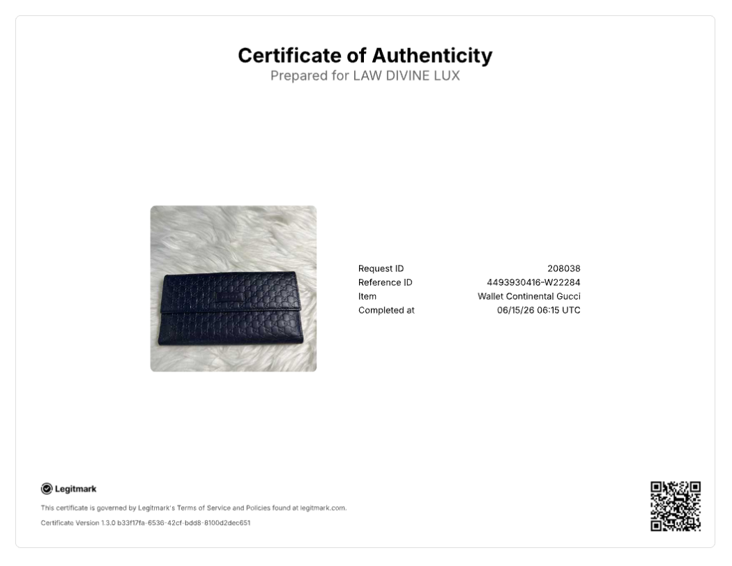 Gucci Microguccissima Continental Flap Wallet W22284
