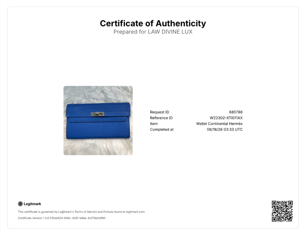 Hermès Kelly Classic Long Wallet W22302