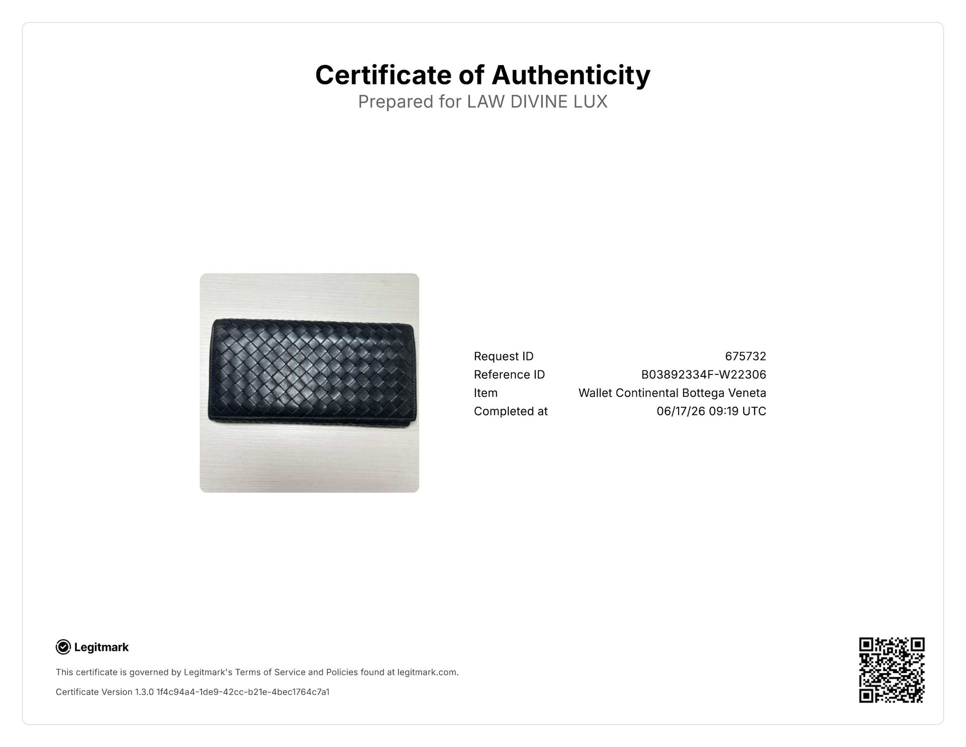 Bottega Veneta Intrecciato Nappa Continental Flap Wallet Black W22306