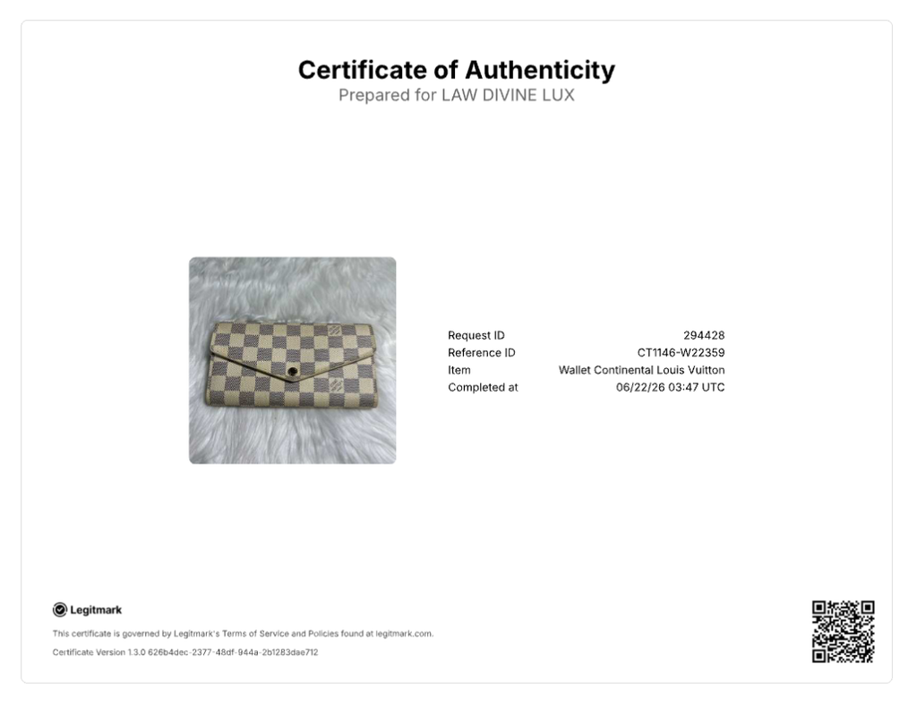 Louis Vuitton Damier Azur Sarah Wallet W22359
