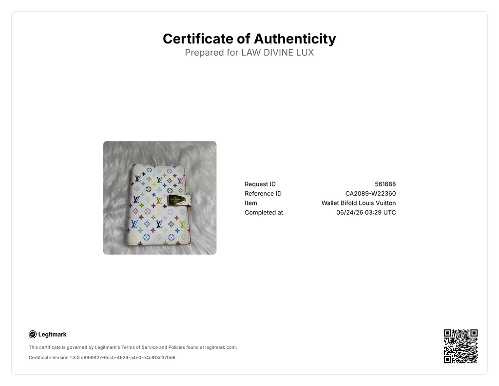 Louis Vuitton Monogram Multicolore Agenda White W22360