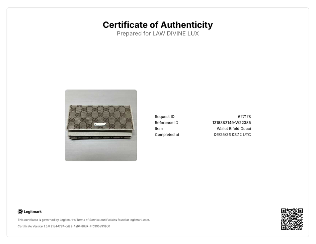 Gucci Metal Bar Continental Flap Wallet W22385