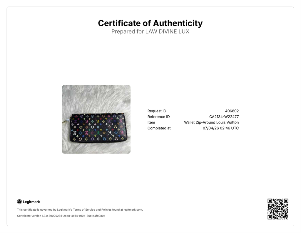 LV X TM Monogram Multicolor Clemence Wallet Black W22477