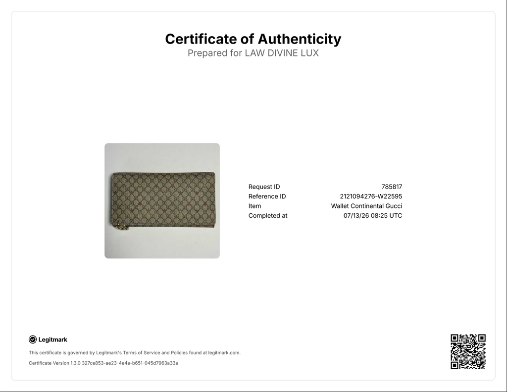 Gucci Beige/Brown GG Canvas Stars Print Continental Wallet W22595